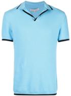 Orlebar Brown Textured Polo Shirt - Blue