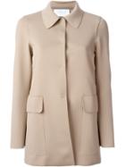 Harris Wharf London Single Breasted Collared Jacket, Women's, Size: 42, Nude/neutrals, Polyamide/spandex/elastane