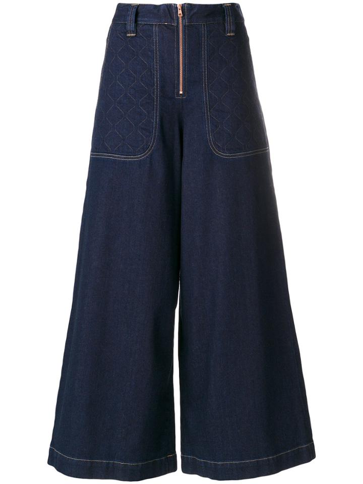 See By Chloé Wide Leg Jeans - Blue