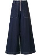 See By Chloé Wide Leg Jeans - Blue