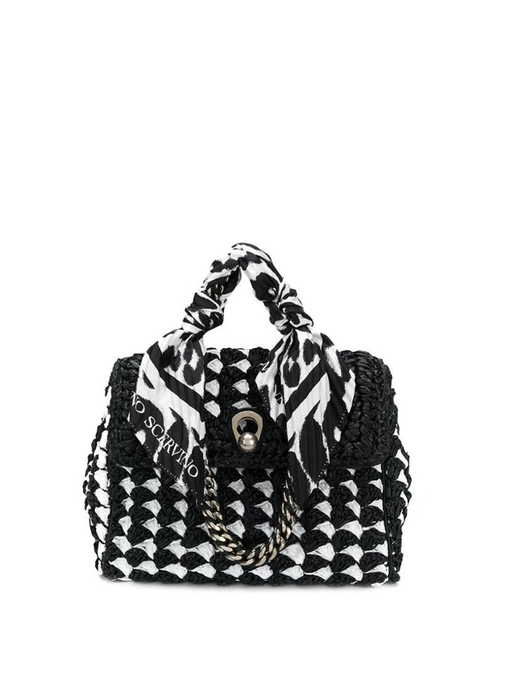 Ermanno Scervino Scarf Handle Tote - Black
