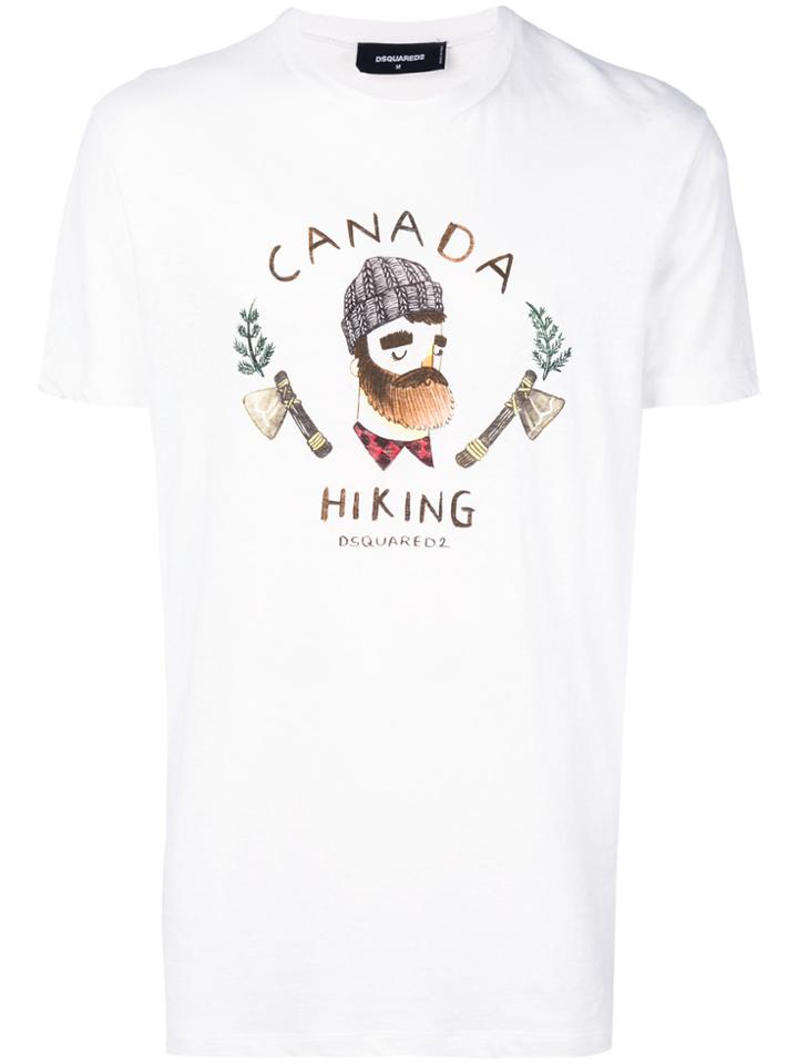 Dsquared2 Lumberjack Print T-shirt - White