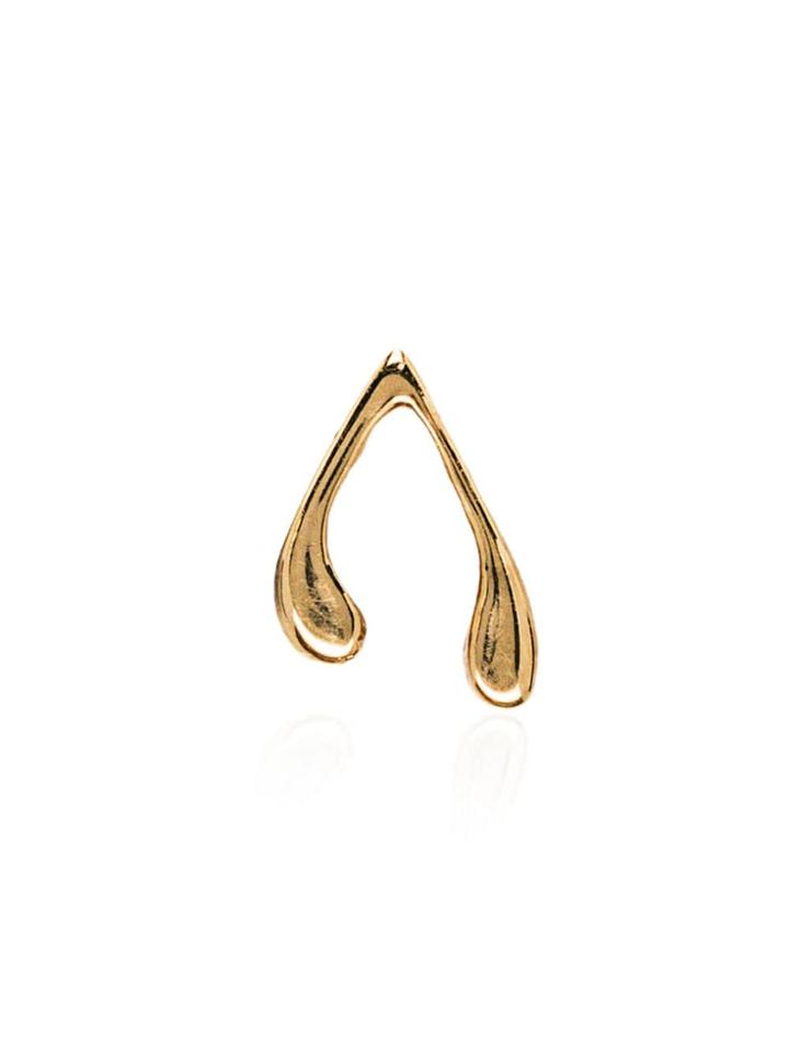 Loquet 18kt Yellow Gold Wishbone Charm