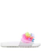 Sophia Webster Appliqué Sliders - White