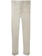 Neil Barrett Fold Up Cuff Trousers - Nude & Neutrals