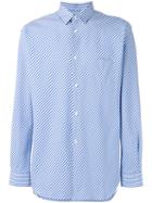 Comme Des Garçons Shirt Bias Striped Shirt, Men's, Size: Large, Blue, Cotton