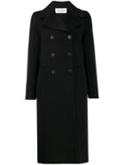 Valentino Cashmere Double-breasted Coat - Black