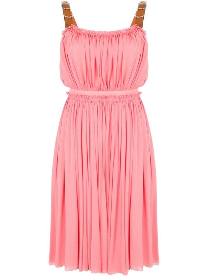 Alexander Mcqueen Gathered Short Dress - Pink