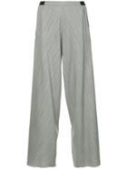 Christopher Esber Striped Wide Leg Trousers - Grey