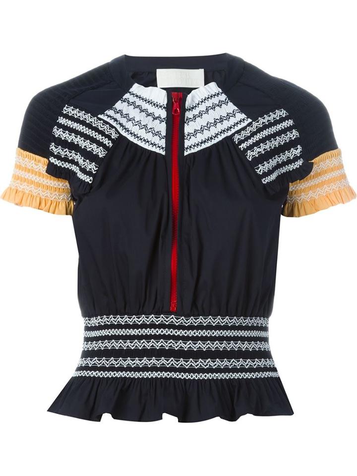 Peter Pilotto Zipped Peplum Top