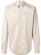 Lemaire Chest Pocket Shirt, Men's, Size: 46, Nude/neutrals, Cotton/spandex/elastane