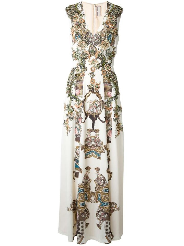 Antonio Marras Sequin Embellished Maxi Dress
