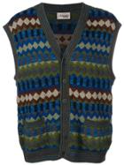 Missoni Vintage 1980's Knitted Waistcoat - Green