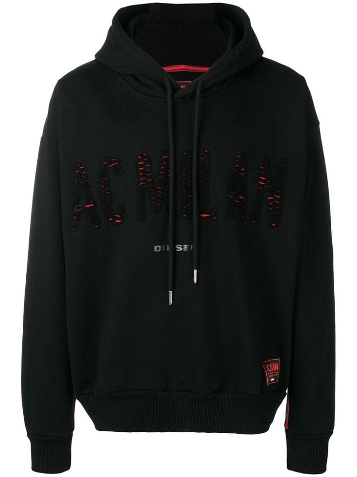 Diesel Diesel X Ac Milan Style Partner Hoodie - Black