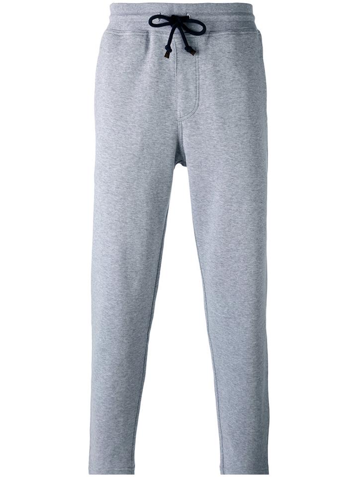 Brunello Cucinelli - Slim Fit Joggers - Men - Cotton/polyamide - Xl, Grey, Cotton/polyamide