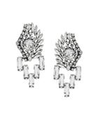 Sonia Rykiel Crystal Embellished Earrings - Metallic