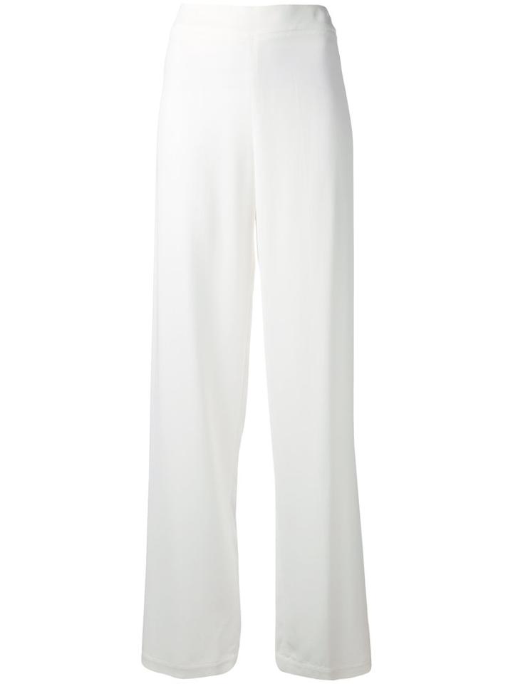 Gentry Portofino - High-waisted Trousers - Women - Spandex/elastane/viscose - 40, White, Spandex/elastane/viscose