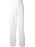 Gentry Portofino - High-waisted Trousers - Women - Spandex/elastane/viscose - 40, White, Spandex/elastane/viscose