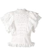 Zimmermann Bowie Pintuck Top - White