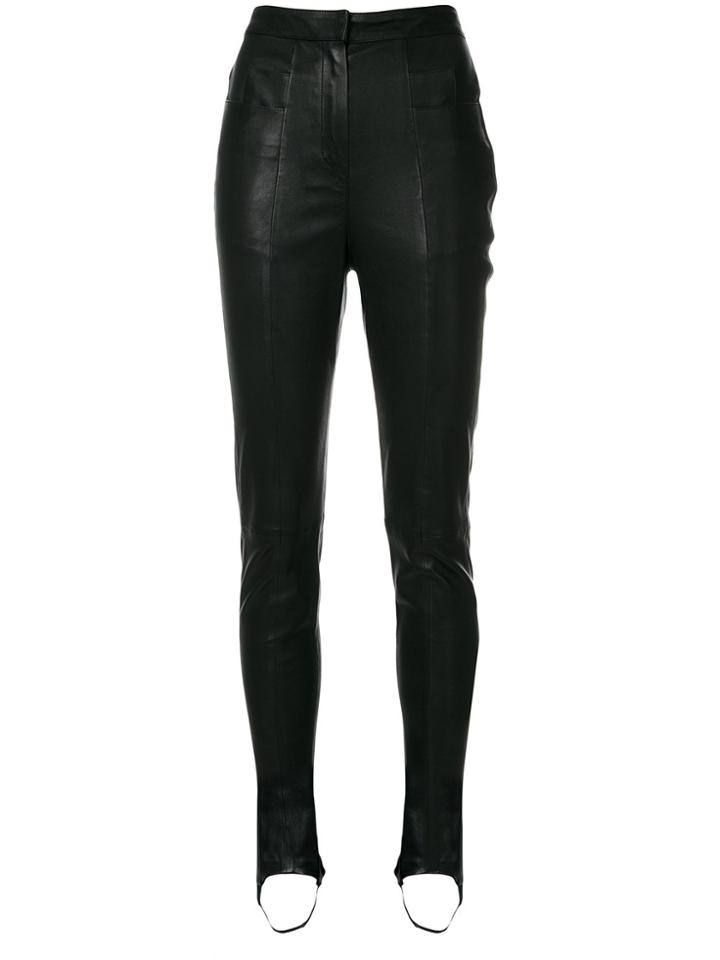 Balmain High-rise Stirrup Trousers - Black