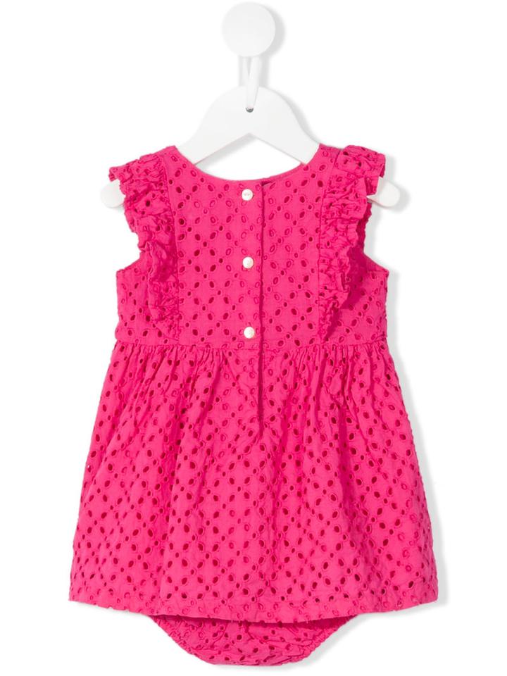 Ralph Lauren Kids - Broderie Anglaise Dress - Kids - Cotton - 12 Mth, Pink/purple