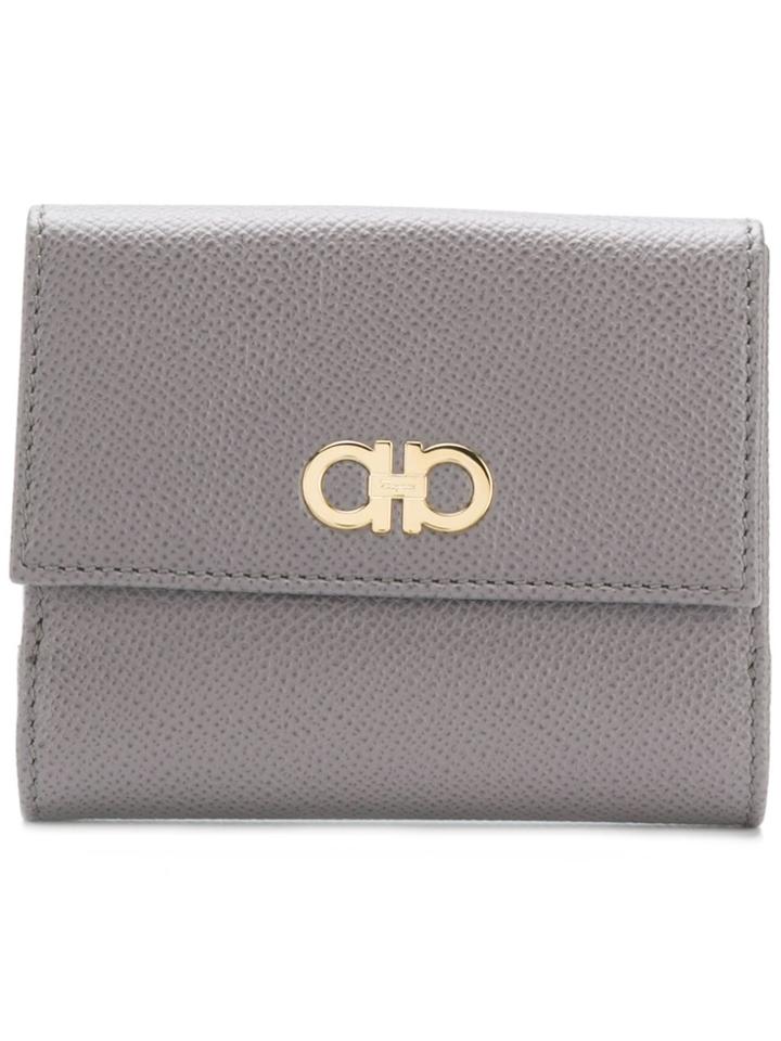 Salvatore Ferragamo Gancio Wallet - Grey