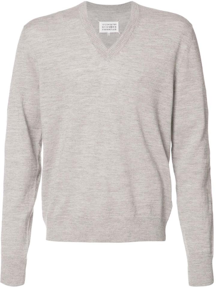 Maison Margiela Elbow Patch Jumper - Grey