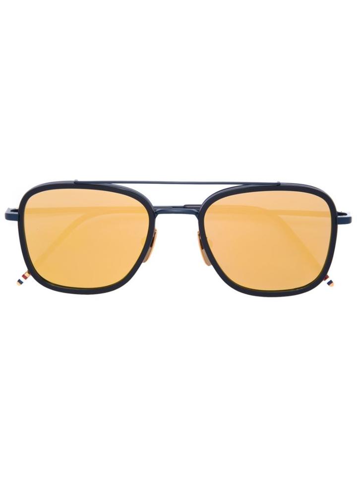 Thom Browne Square Frame Sunglasses, Men's, Blue, Acetate/metal (other)