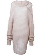 A.f.vandevorst 'taichi' Long Pullover, Women's, Size: 40, Pink/purple, Polyamide/wool/virgin Wool