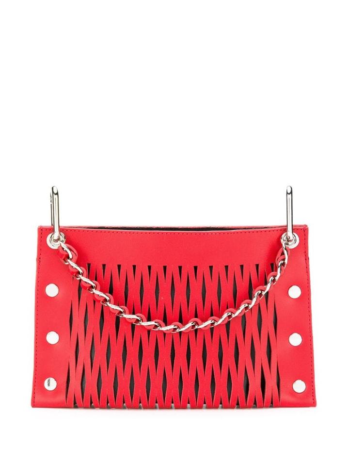 Sonia Rykiel Double Pouch Shoulder Bag - Red