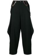 Jean Paul Gaultier Vintage Suspender Trousers - Black