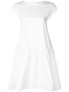 Fabiana Filippi Cap Sleeve Drop Waist Dress - White