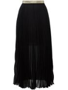 Roberto Cavalli Pleated Skirt, Women's, Size: 40, Black, Silk