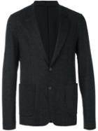 Wooyoungmi Two-button Blazer, Men's, Size: 54, Black, Nylon/polyester/polyurethane/wool