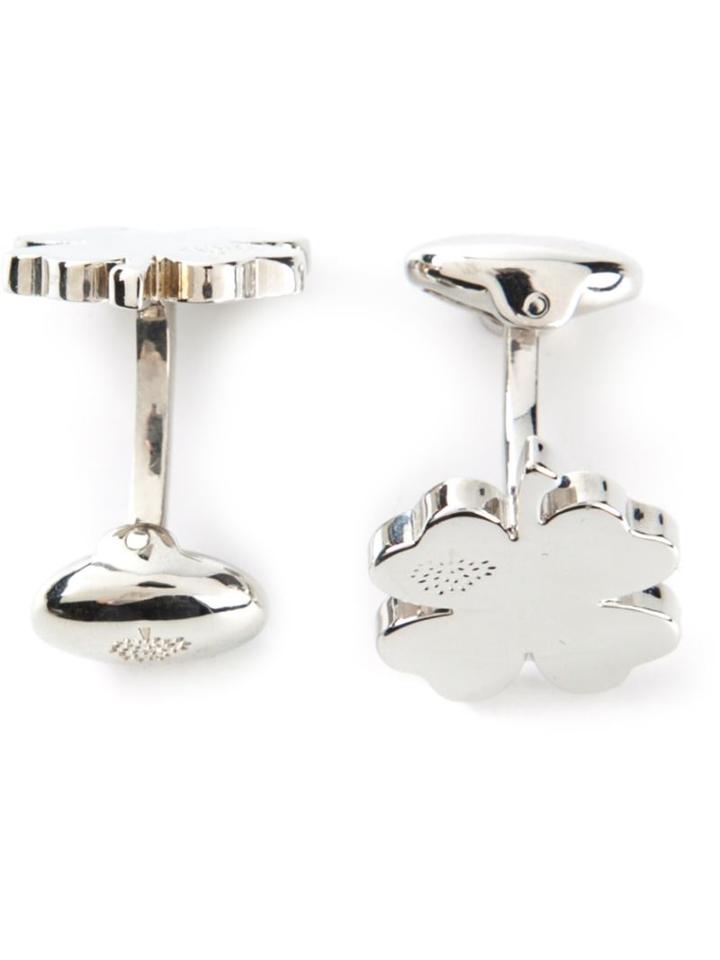 Mulberry Four Leaf Clover Cufflinks