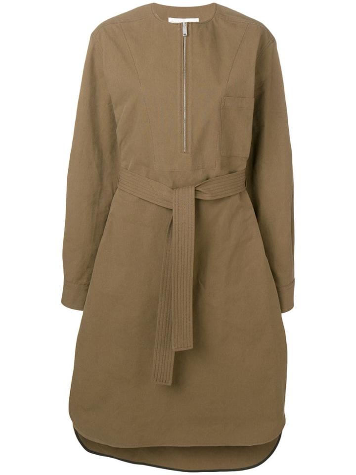 Golden Goose Deluxe Brand Belted Shirt Dress - Green