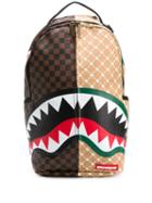 Sprayground Paris Vs Florence Shark Print Backpack - Brown