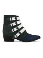 Toga Pulla Aj006 Boots - Forest Green/navy