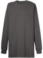 Rick Owens Long-line Long Sleeve T-shirt - Green