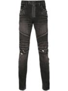 Balmain Biker Jeans, Men's, Size: 36, Black, Cotton/polyurethane
