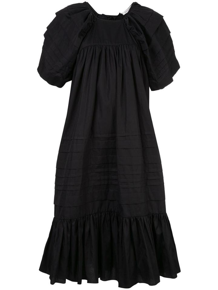 Cecilie Bahnsen Flared Midi Dress - Black