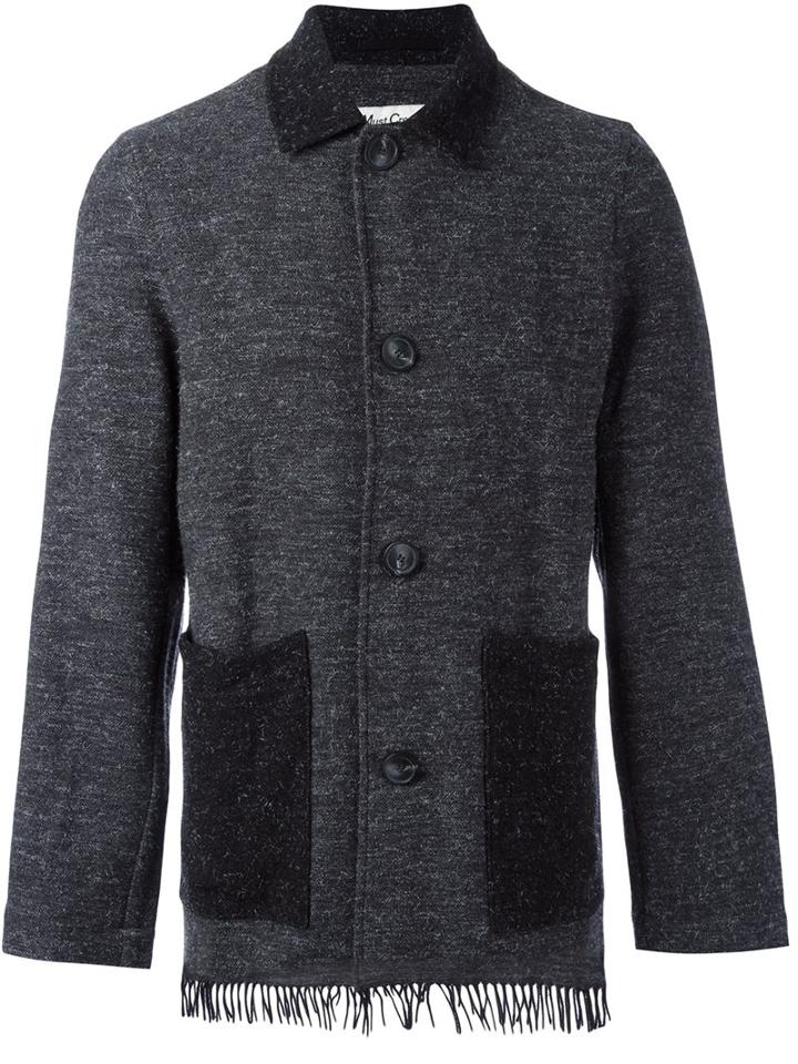 Ymc Classic Collar Jacket, Men's, Size: Medium, Grey, Polyamide/polyester/viscose/wool