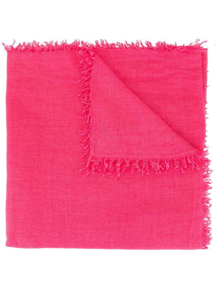 Faliero Sarti Fringed Edge Shawl - Pink