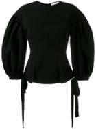 Rejina Pyo 'maddie' Puff Sleeve Blouse, Women's, Size: 8, Black, Polyester