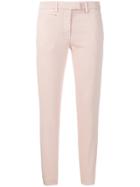 Dondup Cropped Skinny Trousers - Pink & Purple