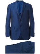 Corneliani Two Piece Suit, Men's, Size: 48, Blue, Linen/flax/cupro/wool