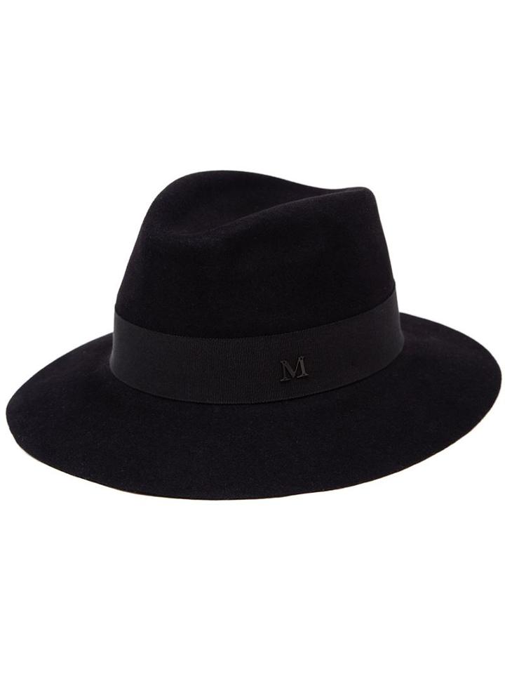 Maison Michel 'andre' Hat, Women's, Size: Medium, Black, Wool