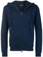 Emporio Armani Basic Hooded Jacket - Blue