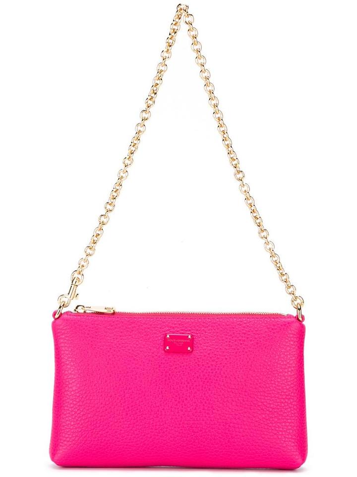 Dolce & Gabbana Mini Shoulder Bag, Women's, Pink/purple, Leather