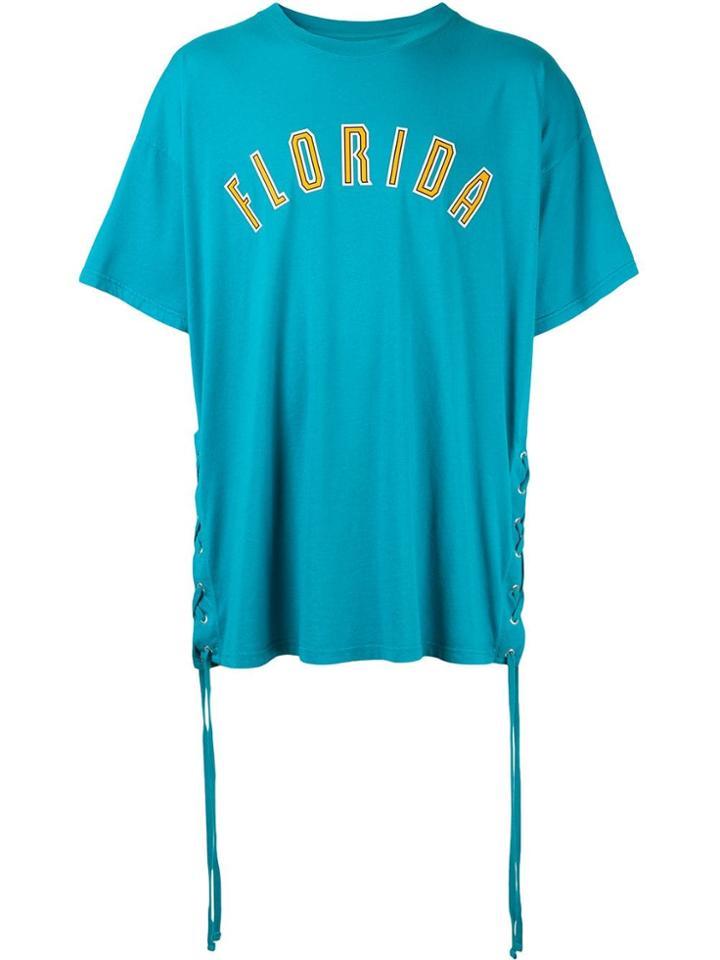 Faith Connexion Florida Slogan Print T-shirt - Blue